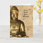 Budda Card Karte (Gelbe Blume)