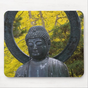Budda Statue im Japanischen Garten Golden Mousepad