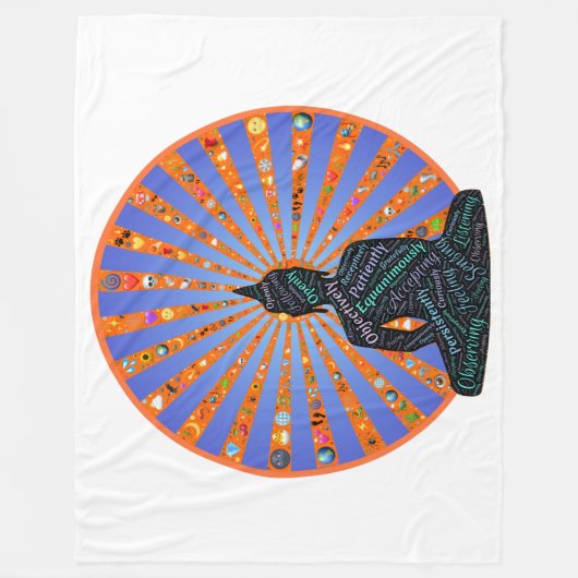 BUDDAH BELIEFS FLEECEDECKE (Vorderseite)