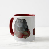 Buddah Gray Grumpy Cat Tasse (Vorderseite Links)
