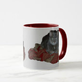Buddah Gray Grumpy Cat Tasse (VorderseiteRechts)