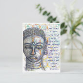 Buddah Postcard Sketch Postkarte (Stehend Vorderseite)