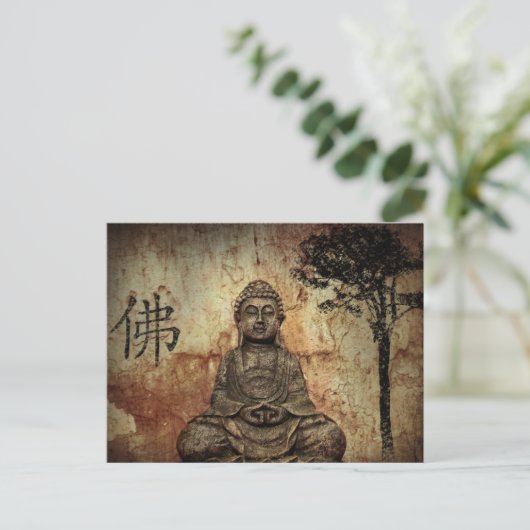 Buddah Postkarte (Stehend Vorderseite)