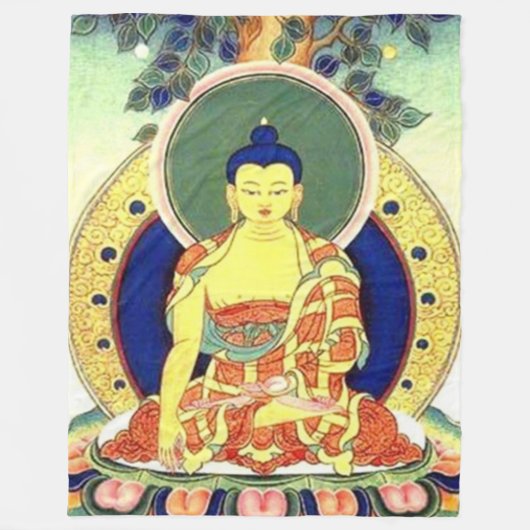 BUDDAH PRAYER Fleece Blanket (Vorderseite)