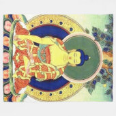 BUDDAH PRAYER Fleece Blanket (Vorderseite (Horizontal))