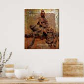 Buddasava der Barmherzigkeit觀 音 薩 W/tibetischen Ma Poster (Küche)