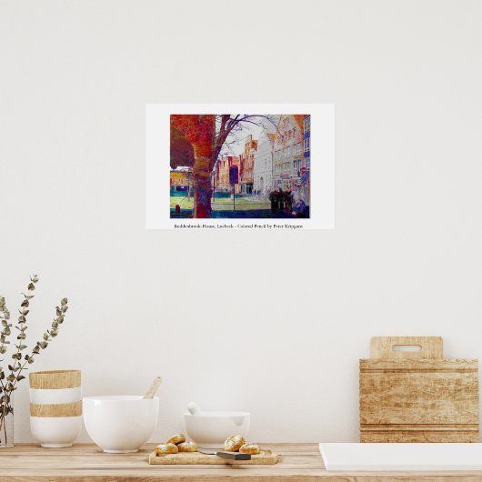 Buddenbrook House, Luebeck, Norddeutschland Poster (Küche)