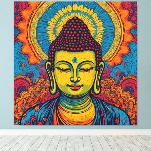 BUDDHA-12 LEINWANDDRUCK (Insitu (Holzboden))