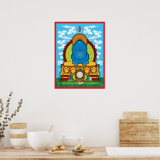 BUDDHA 18x24 Poster (Küche)