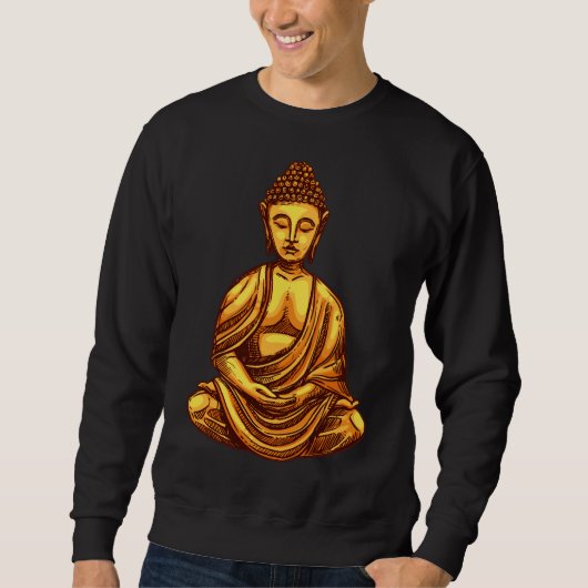 Buddha 5 Buddha Statue Buddha Mauer Buddha Malerei Sweatshirt (Vorderseite)