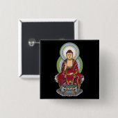 Buddha Abhaya Mudra Button (Vorne & Hinten)