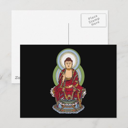Buddha Abhaya Mudra Postkarte (Vorne/Hinten)
