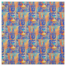 Buddha Abstrakt farbig Stoff
