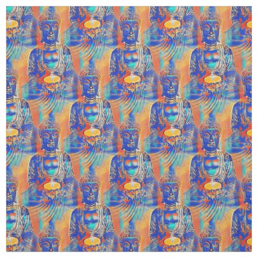 Buddha Abstrakt farbig Stoff (Muster)