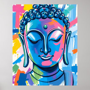 Buddha Abstrakt Painting Poster