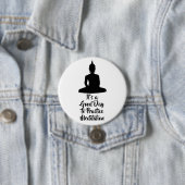 Buddha-Achtsamkeitsmeditationsmotivation Button (Beispiel)