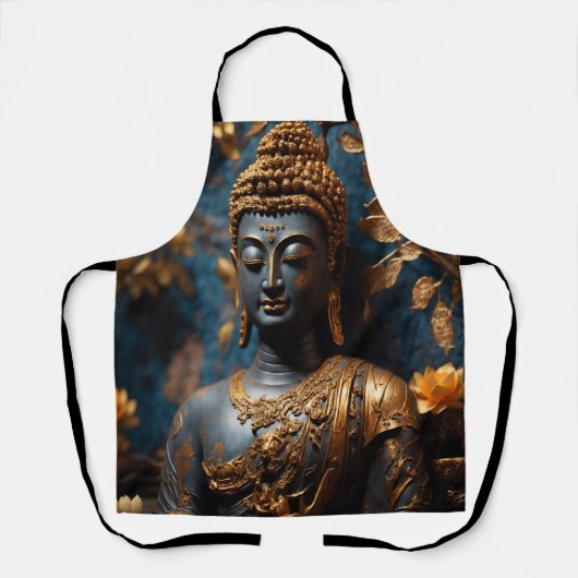 Buddha All-over-Print-Schürze Schürze (Vorderseite)