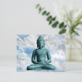 Buddha allein - Horizontale Postkarte (Stehend Vorderseite)