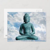 Buddha allein - Horizontale Postkarte (Vorne/Hinten)