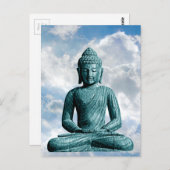Buddha allein - Vertikale Postkarte (Vorne/Hinten)