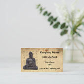 Buddha alterte asiatische PapierKalligraphie Visitenkarte (Stehend Vorderseite)