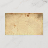 Buddha alterte asiatische PapierKalligraphie Visitenkarte (Rückseite)