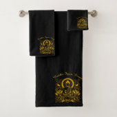 Buddha Amid Lotus Blume Badhandtuch Set (Insitu)