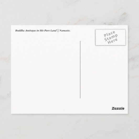 Buddha Amitayus Postkarte (Rückseite)