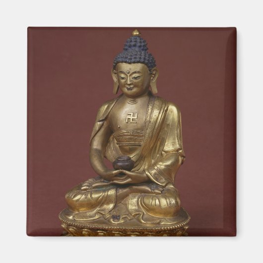 Buddha Amitayus sitzt in der Meditation Magnet (Vorne)