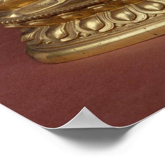 Buddha Amitayus sitzt in der Meditation Poster (Ecke)