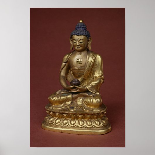 Buddha Amitayus sitzt in der Meditation Poster (Vorne)