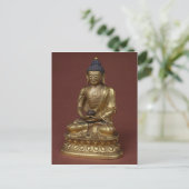Buddha Amitayus sitzt in der Meditation Postkarte (Stehend Vorderseite)