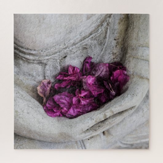 "BUDDHA AND ROSE PETALS" JIGSAW PUZZLE (Vertikal)