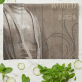 Buddha Art Imitats mit Inspiration Wood Buddhist Z Handtuch (Gefaltet)