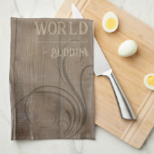 Buddha Art Imitats mit Inspiration Wood Buddhist Z Handtuch (Viertel Falte)