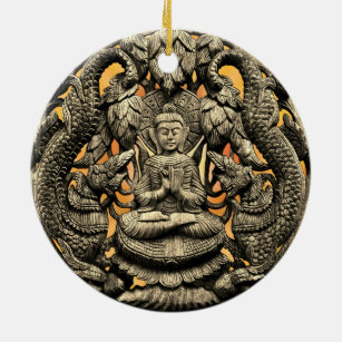 Buddha Art Keramik Ornament