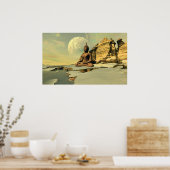 Buddha auf dem Schnee Poster (Küche)