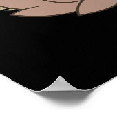 Buddha auf der Lotus-Blume Poster (Ecke)