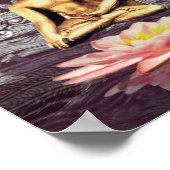 Buddha auf Lotus Poster (Ecke)