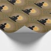 Buddha auf Mandala Geschenkpapier (Ecke)