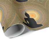 Buddha auf Mandala Geschenkpapier (Rolleneckpunkt)
