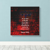 Buddha-Aufhellungsangebot nicht in der Vergangenhe Leinwanddruck (Insitu (Holzboden))