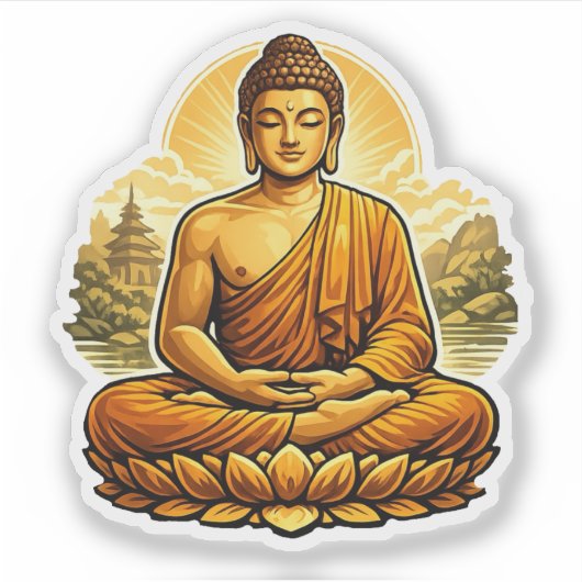 Buddha Aufkleber (Vorderseite)