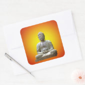 Buddha-Aufkleber Quadratischer Aufkleber (Umschlag)