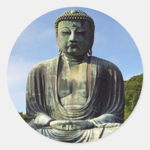 Buddha-Aufkleber Runder Aufkleber