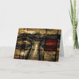 Buddha-Augen in der Mondrian Art-Gruß-Karte Karte