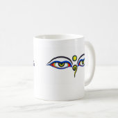 Buddha-Augen Kaffeetasse (VorderseiteRechts)