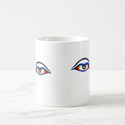 Buddha-Augen Kaffeetasse (Mittel)