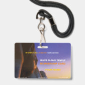 Buddha Ausweis (Vorderseite mit Schlüsselband)