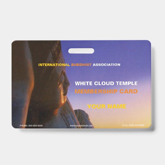 Buddha Ausweis (Vorderseite)